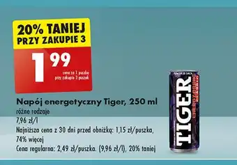 Biedronka Napój classic Tiger Energy Drink oferta