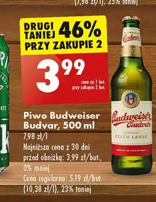 Biedronka Piwo Budweiser Budvar oferta