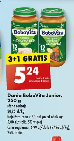 Biedronka Makaron z morszczukiem i warzywami Bobovita oferta