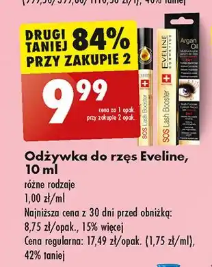 Biedronka Odżywka do rzęs Eveline Sos Lash Booster oferta