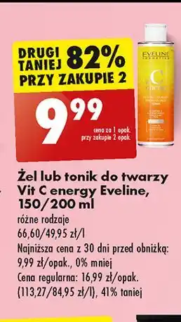 Biedronka Tonik oczyszczająco-energetyzujący Eveline Vit C Energy oferta