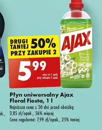 Biedronka Płyn do mycia konwalie Ajax Floral Fiesta oferta