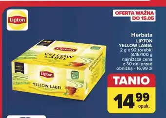 Carrefour Herbata Lipton Yellow Label Tea oferta