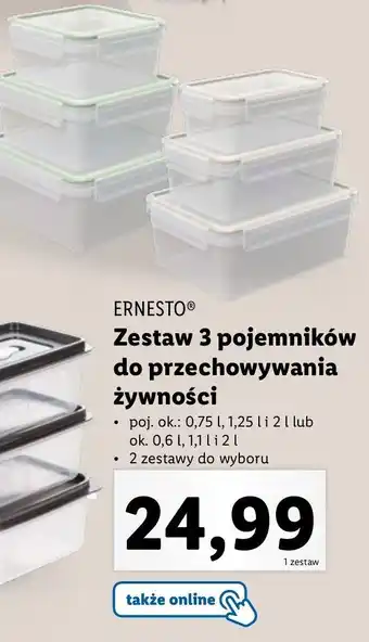 Lidl Pojemnik do przechowywania Ernesto oferta