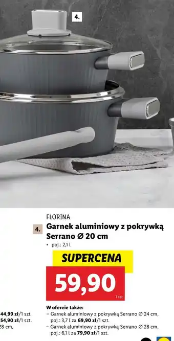Lidl Garnek serrano z pokrywą 20 cm Florina (Florentyna) oferta