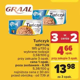 Carrefour Tuńczyk rozdrobniony w oleju roślinnym Neptun oferta