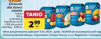 Carrefour Deserek jabłko mango Gerber Natural For Baby oferta