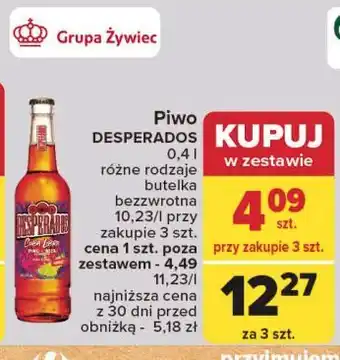 Carrefour Piwo Desperados Cuba Libre oferta