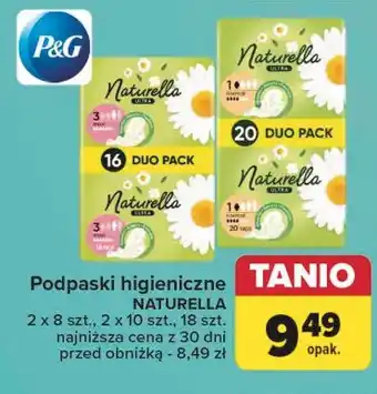 Carrefour Podpaski higieniczne maxi Naturella Ultra oferta