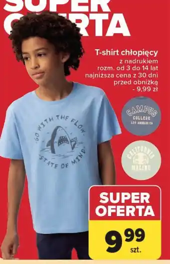 Carrefour T-shirt chłopięcy 3-14 lat oferta