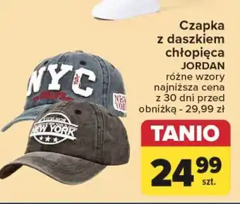 Carrefour Czapka z daszkiem chłopięca oferta