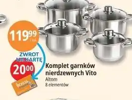 E.Leclerc Komplet garnków vito Altom oferta