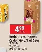 E.Leclerc Herbata earl grey Sir William's Tea oferta