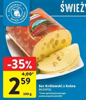 Intermarche Ser królewski z kolna Mlekpol oferta