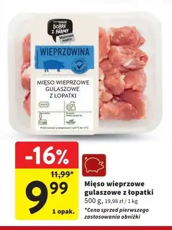 Intermarche Mięso wieprzowe gulaszowe z łopatki Intermarche Dobre Z Farmy oferta