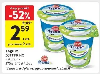 Intermarche Jogurt naturalny Zott Primo oferta