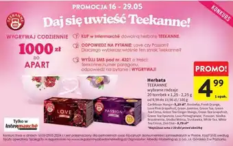 Intermarche Herbata pomegranate Teekanne Love oferta