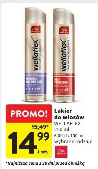 Intermarche Lakier do włosów heat protection Wellaflex oferta