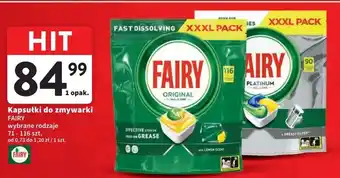 Intermarche Tabletki do zmywarki lemon Fairy Platinum oferta