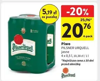 Intermarche Piwo Pilsner Urquell oferta