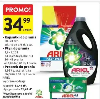 Intermarche Proszek do prania color Ariel oferta