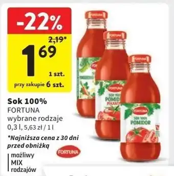 Intermarche Sok 100% pomidorowo-warzywny Fortuna oferta