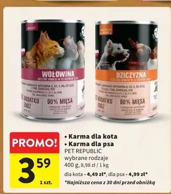 Intermarche Karma dla kota wołowina Pet Republic oferta