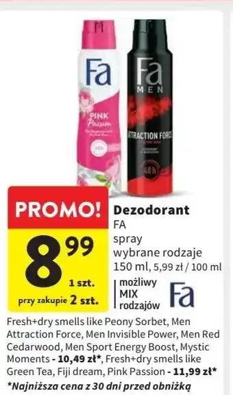 Intermarche Dezodorant Fa Men Invisible Power oferta