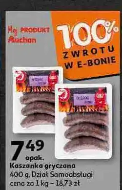 Auchan Kaszanka gryczana Auchan oferta