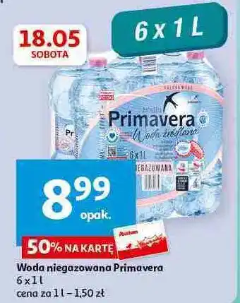 Auchan Woda niegazowana Primavera oferta