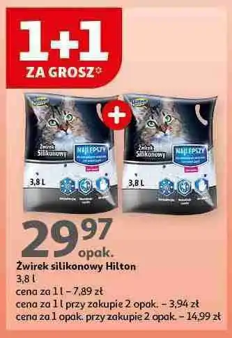 Auchan Żwirek dla kota silikonowy Hilton oferta