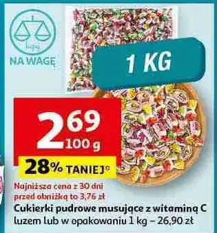 Auchan Cukierki pudrowe z witaminą c oferta