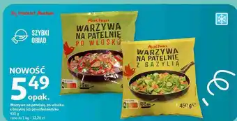 Auchan Warzywa na patelnię z bazylią Auchan Różnorodne (Logo Czerwone) oferta