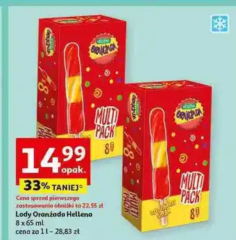 Auchan Lód świderek Hellena Oranżada oferta