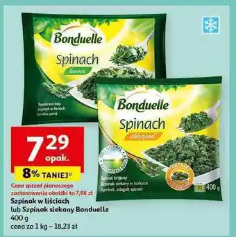 Auchan Szpinak w liściach Bonduelle oferta