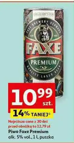 Auchan Piwo Faxe Premium oferta