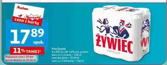 Auchan Piwo Żywiec Jasne Pełne oferta