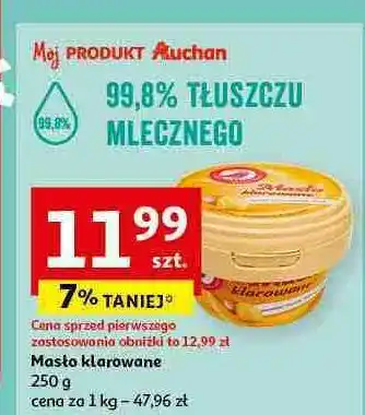 Auchan Masło klarowane Auchan Różnorodne (Logo Czerwone) oferta