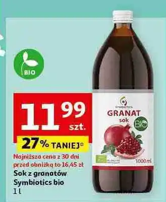 Auchan Sok z granatu bio Ekamedica Symbiotics oferta