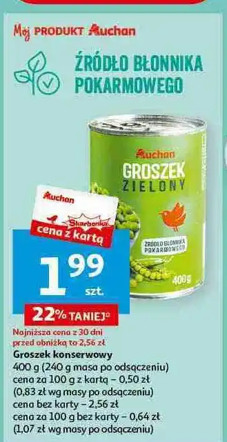 Auchan Groszek konserwowy Auchan oferta