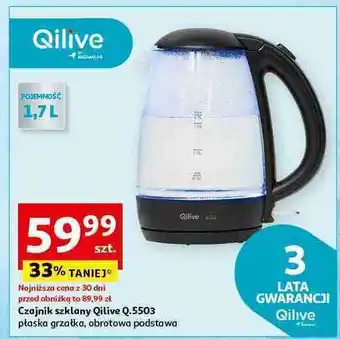 Auchan Czajnik szklany q5503 Qilive oferta