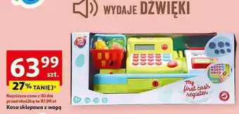 Auchan Kasa sklepowa z wagą One Two Fun oferta