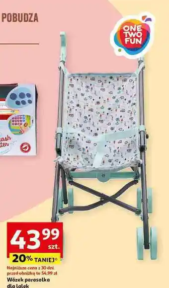 Auchan Wózek z parasolką One Two Fun oferta
