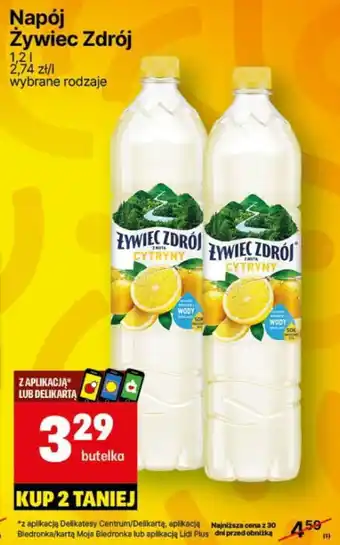 Delikatesy Centrum Napój Żywiec Zdrój oferta