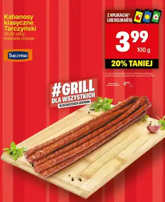 Delikatesy Centrum Kabanosy klasyczne Tarczyński oferta