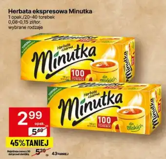 Delikatesy Centrum Herbata ekspresowa Minutka oferta