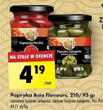 Biedronka Papryczki jalapeno zielone krojone Asia Flavours oferta