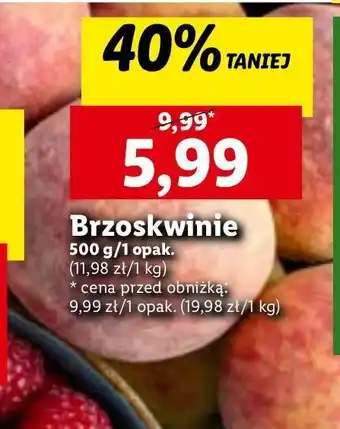 Lidl Brzoskwinie oferta