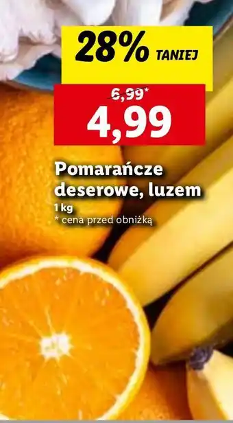 Lidl Pomarańcze deserowe oferta