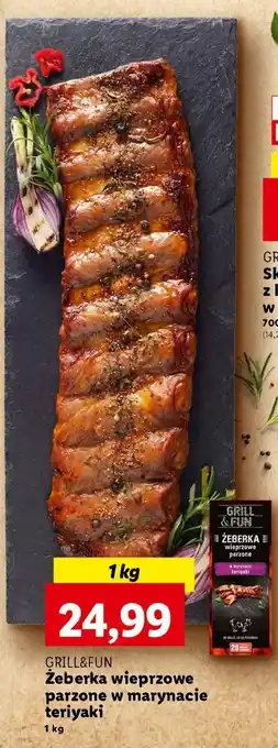 Lidl Żeberka w marynacie teriyaki Grill And Fun oferta